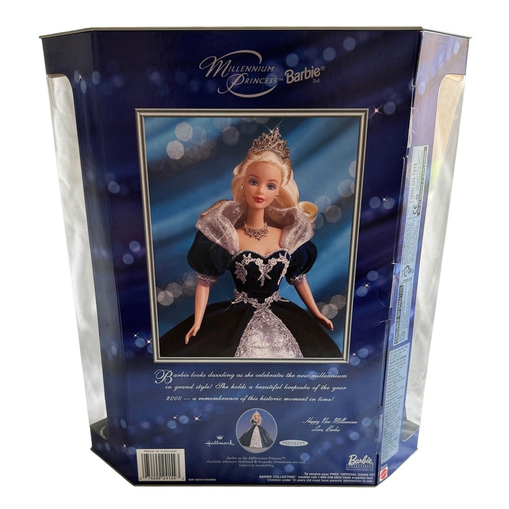 Barbie Millennium Princess Doll Year 2000 Special Edition Navy Blue Gown 24156 - Picture 2 of 4